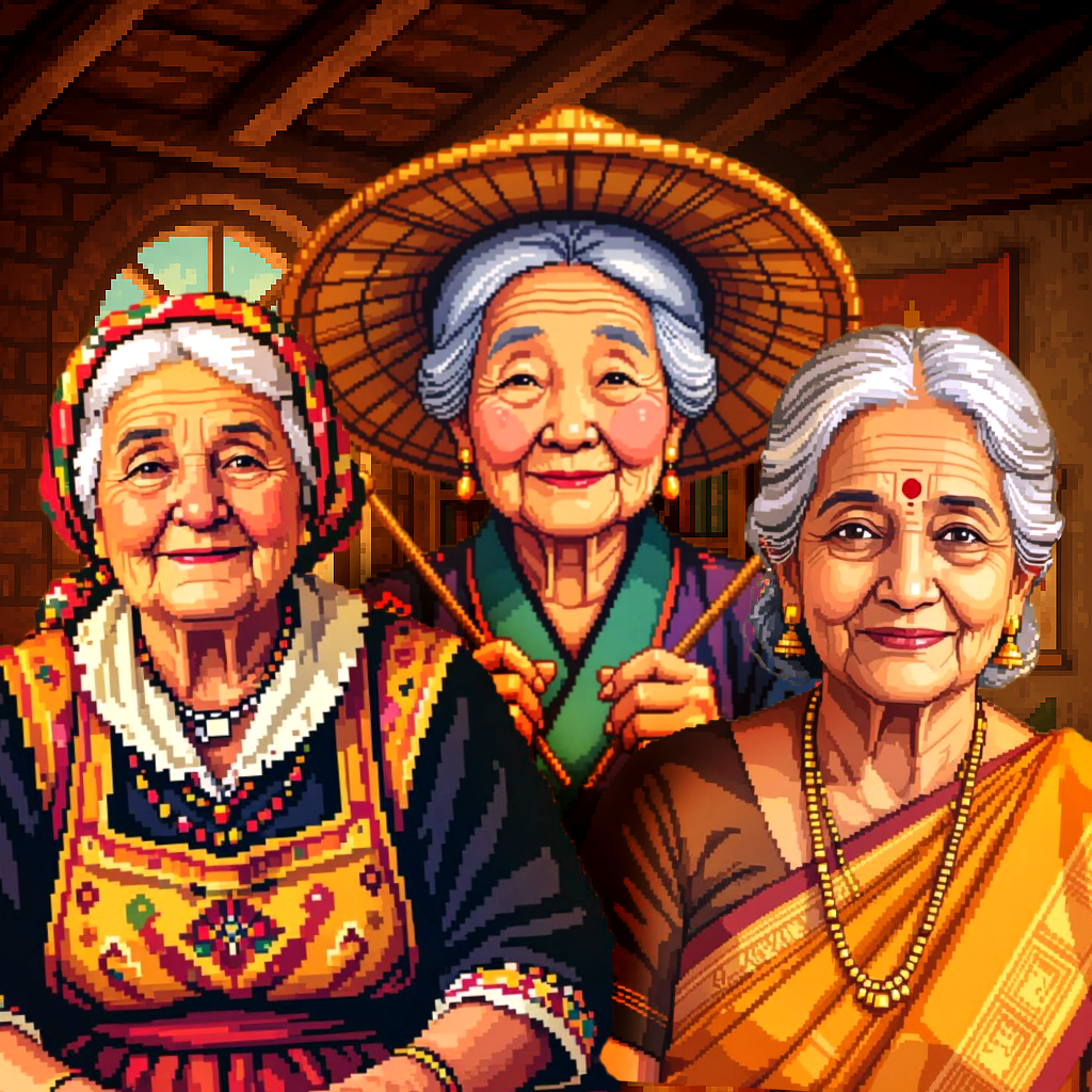 A warm, nostalgic image of a grandma's house
